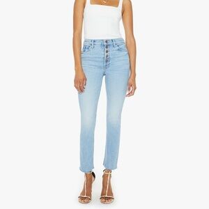 MOTHER The Pixie Dazzler Ankle Fray - Size 26 Wash: Ivy League Cowboy